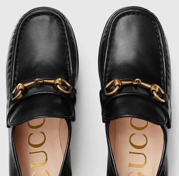 Studded Leather Horsebit Loafers