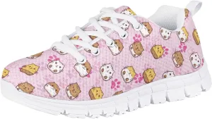 Tennis Shoes for Girls Sneakers Flat Walking Breathable Casual Gym Shoes