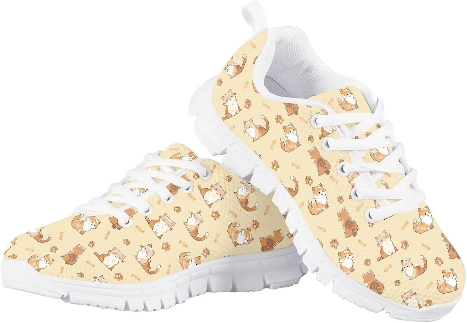 Tennis Shoes for Girls Sneakers Flat Walking Breathable Casual Gym Shoes
