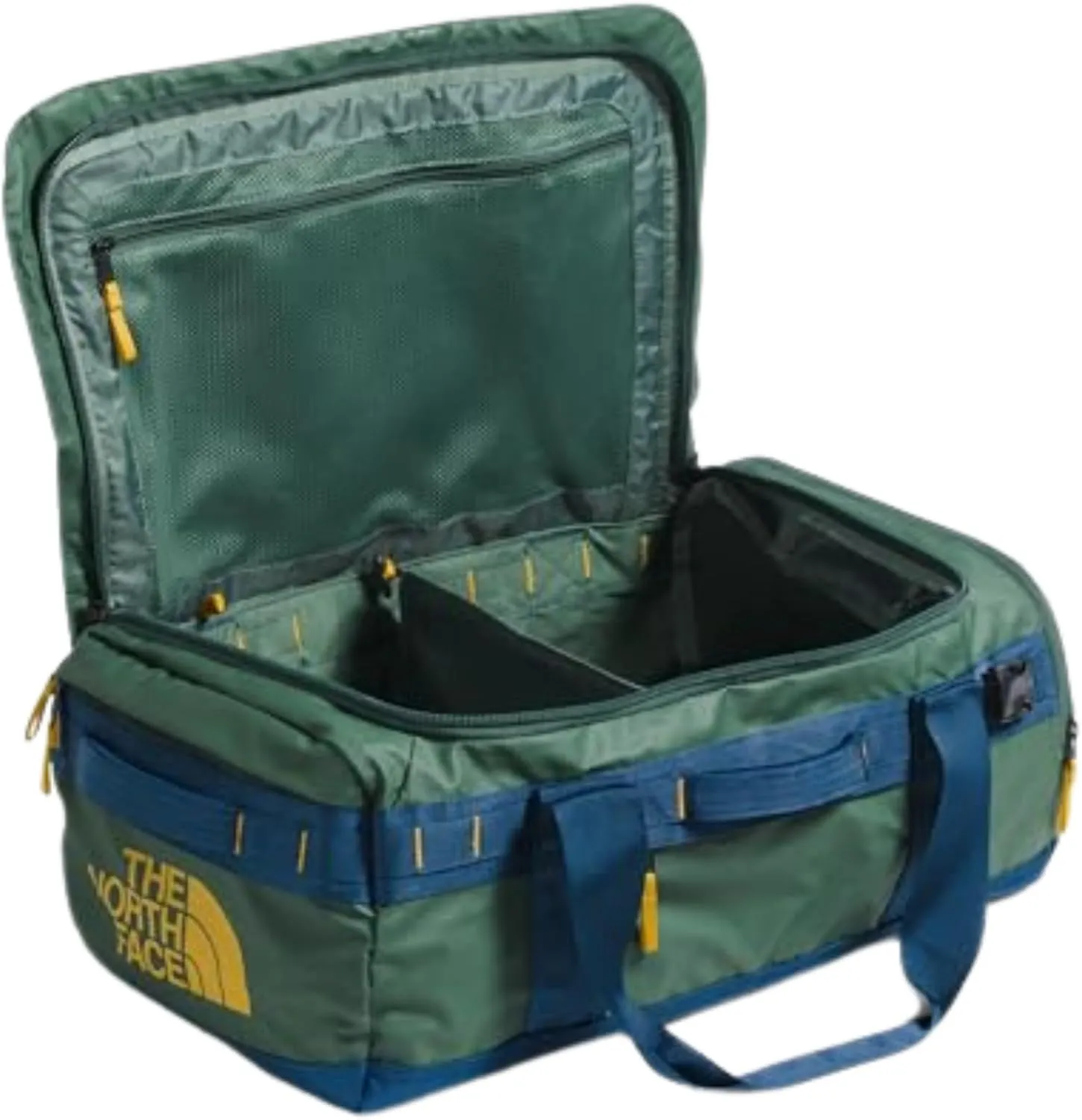 THE NORTH FACE Base Camp Voyager Duffel—42L - PFAS Free, Duck Green/Shady Blue, One Size