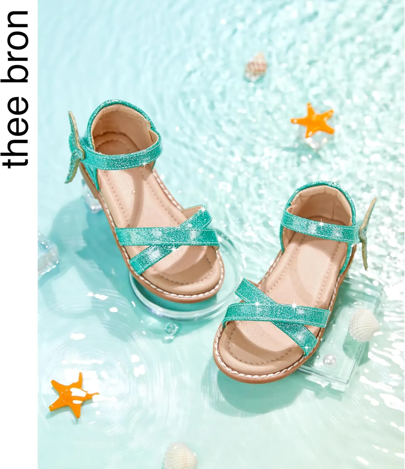 THEE BRON Toddler Girl Dress Sandals Sandalias para Nias