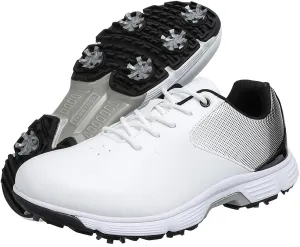 THESTRON Men Golf Shoes Mesh Breathable Breathable Golf Walking Sport Sneakers 7 Spikes Golf Trainers …