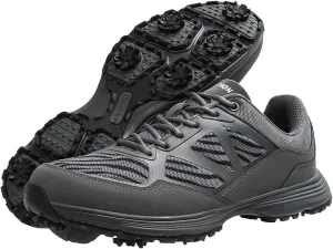 THESTRON Men Golf Shoes Mesh Breathable Breathable Golf Walking Sport Sneakers 7 Spikes Golf Trainers …