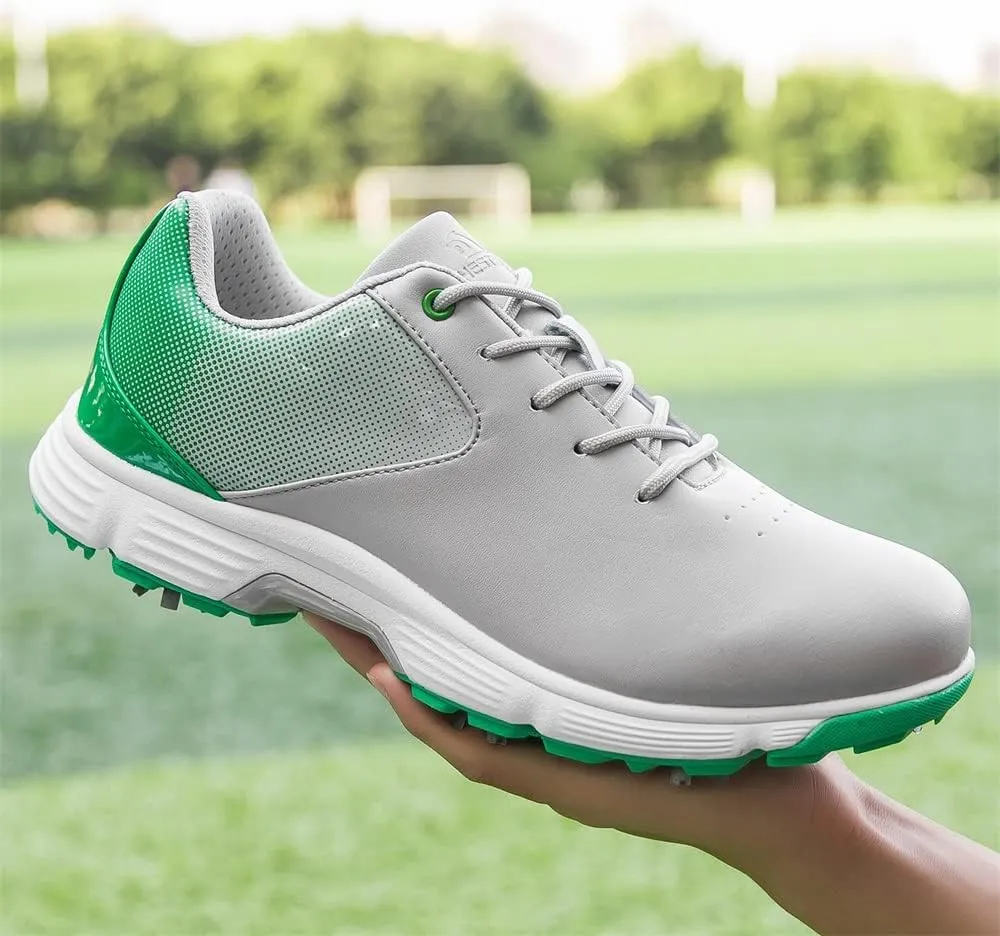 THESTRON Men Golf Shoes Mesh Breathable Breathable Golf Walking Sport Sneakers 7 Spikes Golf Trainers …