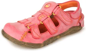 TMA EYES Women's Leather Outdoor Hiking Sandals - Waterproof Athletic Sports Shoes With Closed Toe