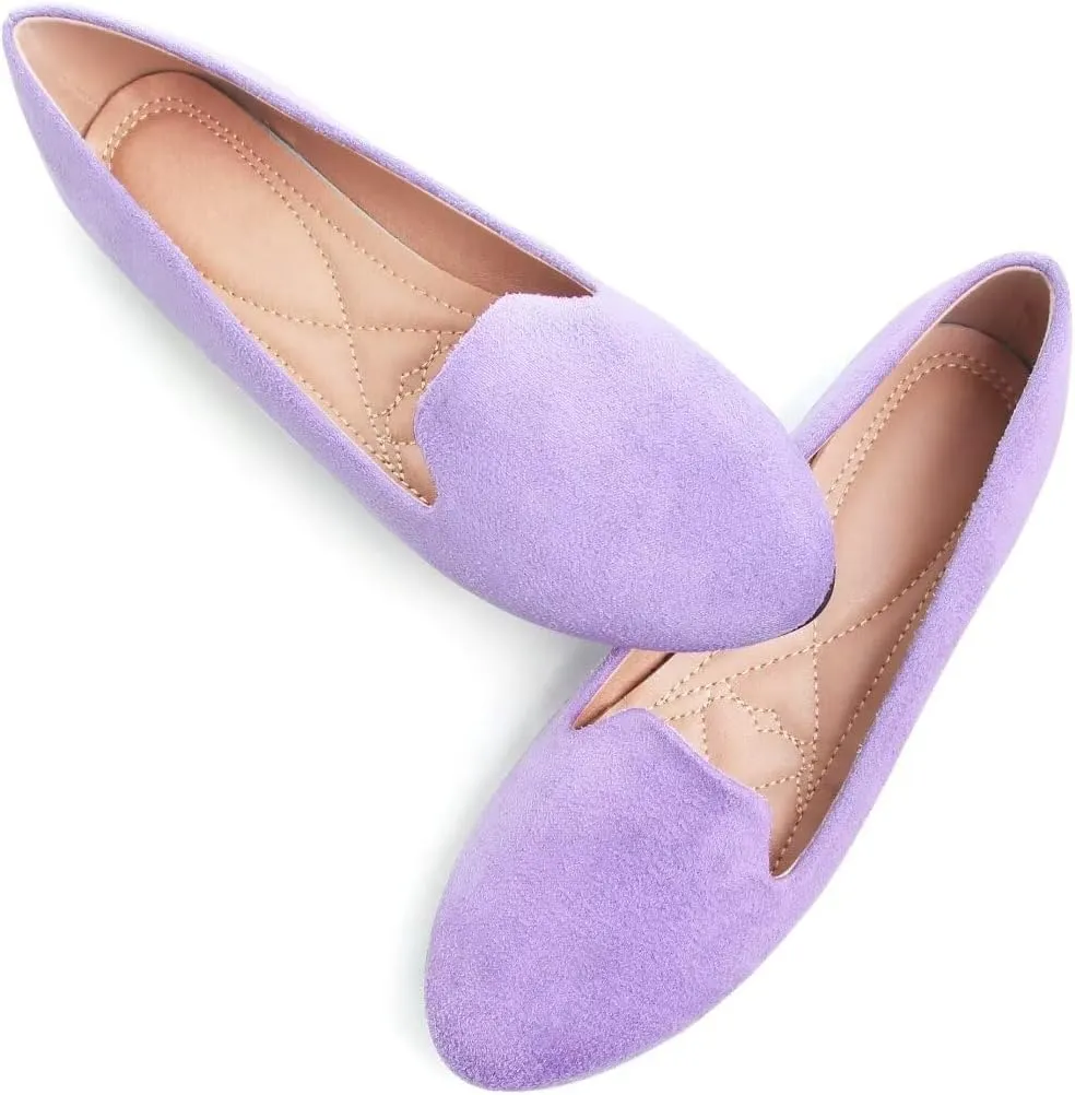 TN TANGNEST Slduv7 Women's Fashion Ballet Flats Pointed Comfortable Slip on Flat Dress Shoes
