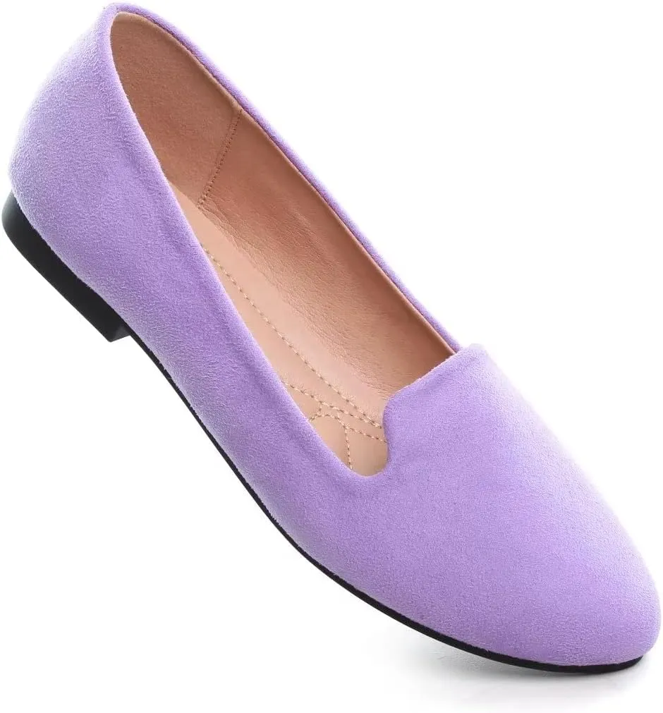 TN TANGNEST Slduv7 Women's Fashion Ballet Flats Pointed Comfortable Slip on Flat Dress Shoes
