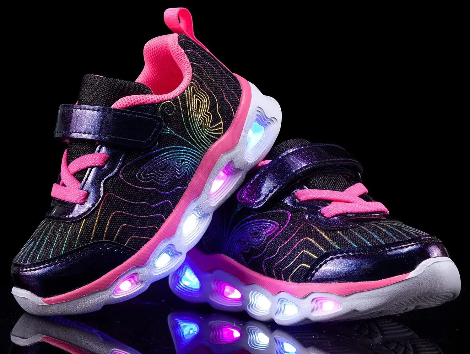 Toddler Girls Led Shoes Kids Light Up Sneakers