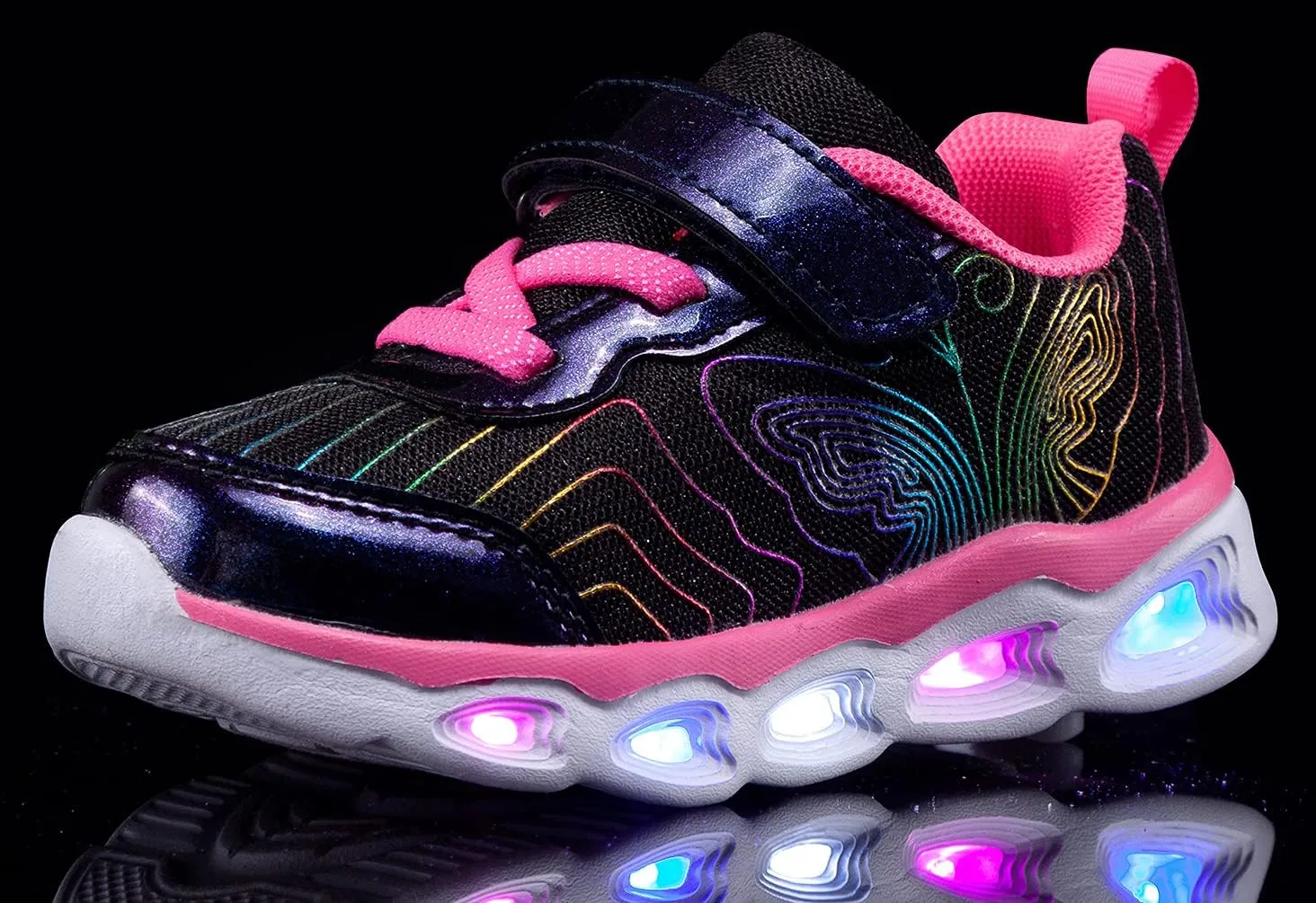 Toddler Girls Led Shoes Kids Light Up Sneakers