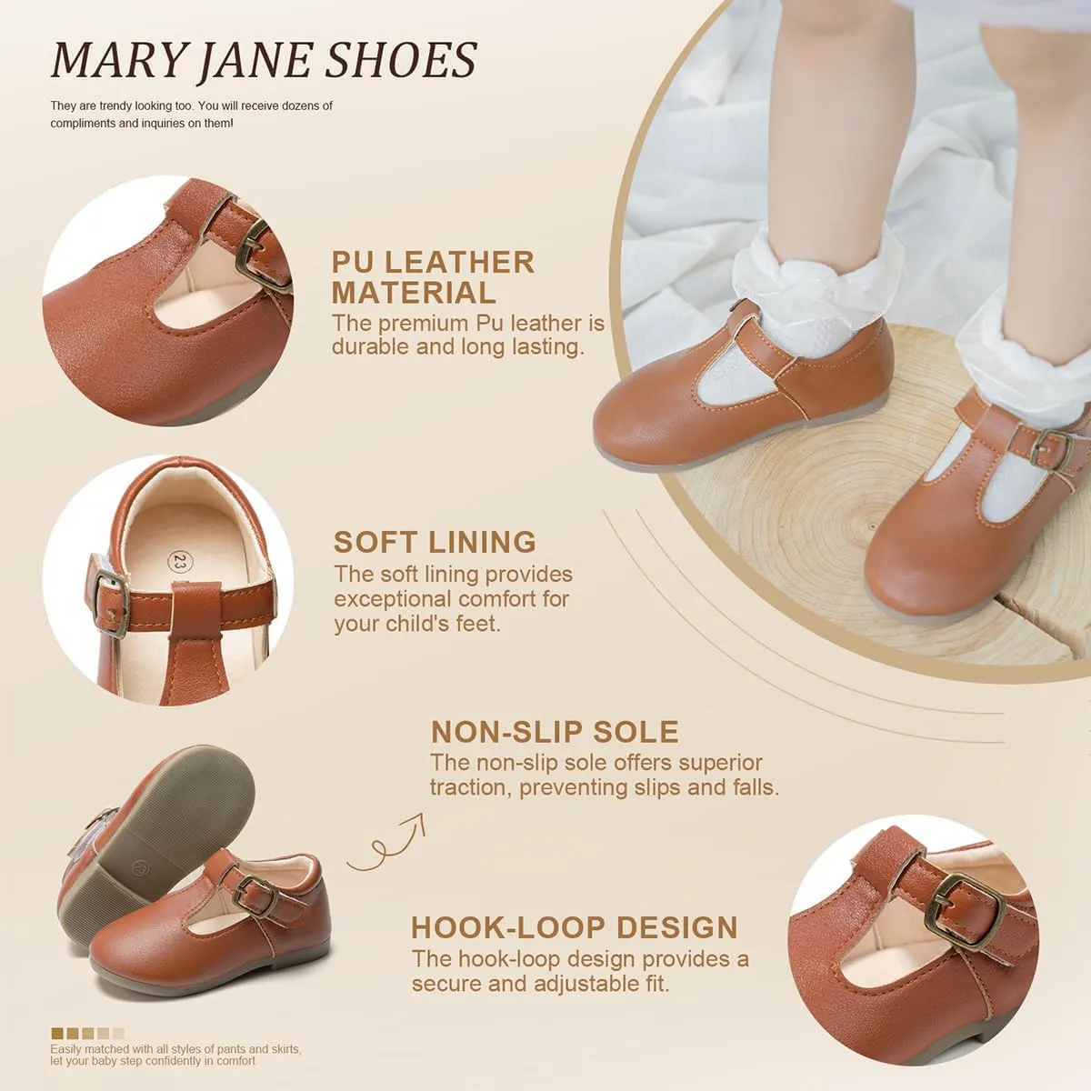 Toddler Girls Mary Jane Dress Shoes Ballet Bow Princess Dance Flats Casual Slip-on Wedding Party Back to School Shoes for Kids