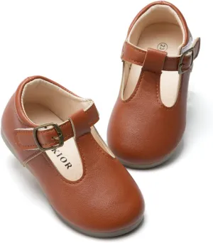 Toddler Girls Mary Jane Dress Shoes Ballet Bow Princess Dance Flats Casual Slip-on Wedding Party Back to School Shoes for Kids