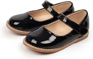 Toddler Girls Mary Jane Dress Shoes Ballet Flats Little Girls Soft Slip-On Bowknot Princess Shoes Wedding Party Casual Walking School Uniform Moccasins Baptism Shoes