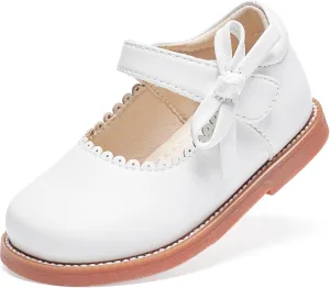 Toddler Girls Mary Jane Flats Oxford Dress Shoes-Little Girls School Shoes Uniform Wedding