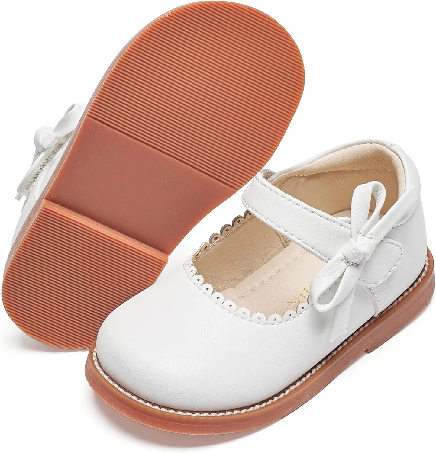 Toddler Girls Mary Jane Flats Oxford Dress Shoes-Little Girls School Shoes Uniform Wedding