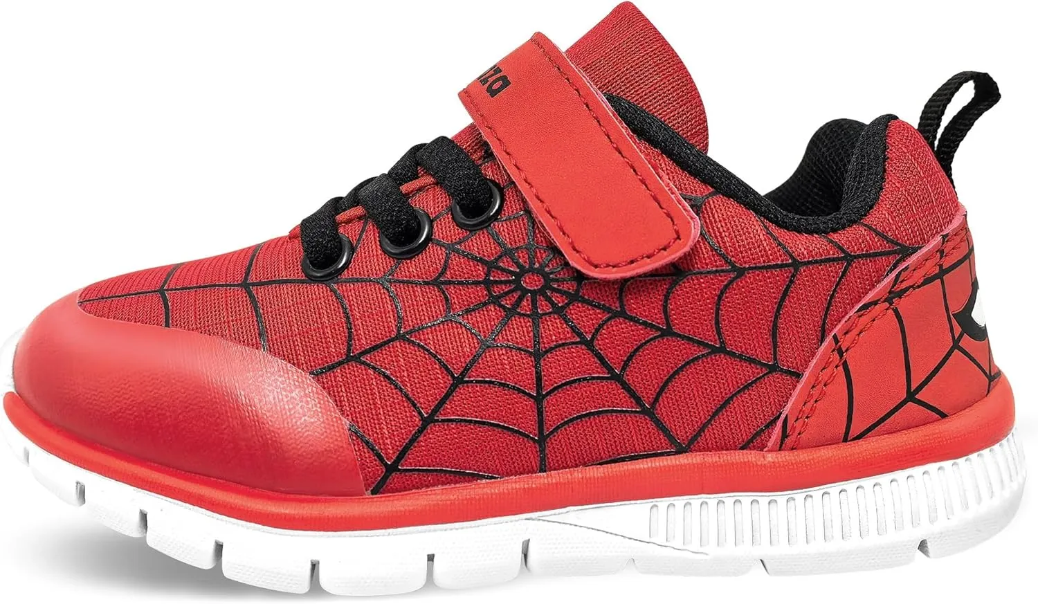 Toddler Kid Spider Design Sneakers with Non-Slip Sole, Breathable Mesh, and Hook-and-Loop Closure