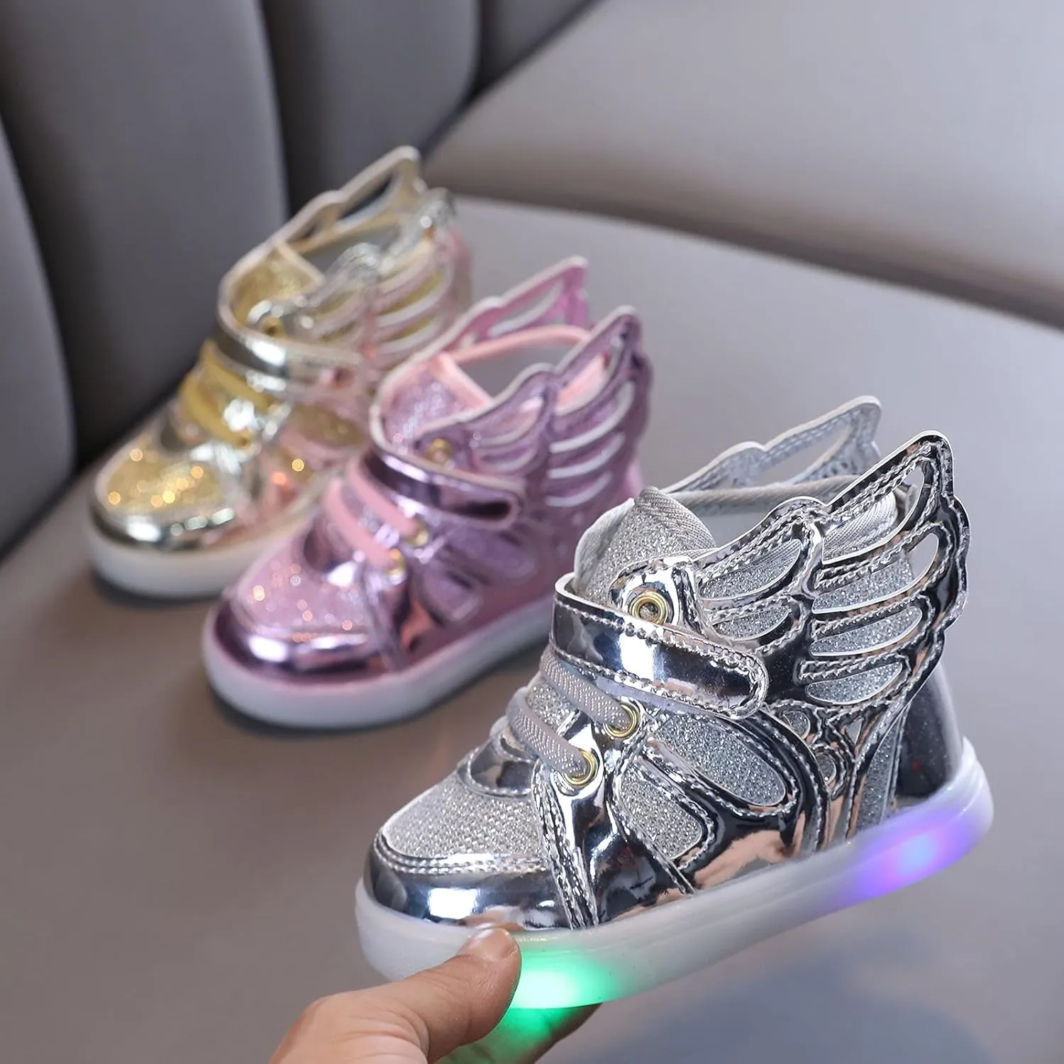 Toddler Led Light Shoes Boy Girl Infant Sneakers Bling Led Light Luminous Sport Shoes Gift for Newborn