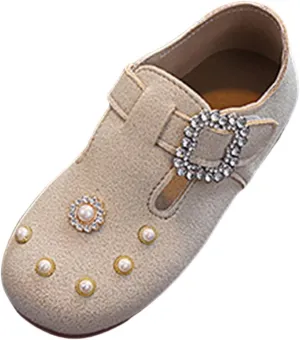 Toddler Little Kid Girls Dress Pumps Glitter Sequins Bowknot Heels Dance Shoes Sandals Leather Sandals for Girls Size 13