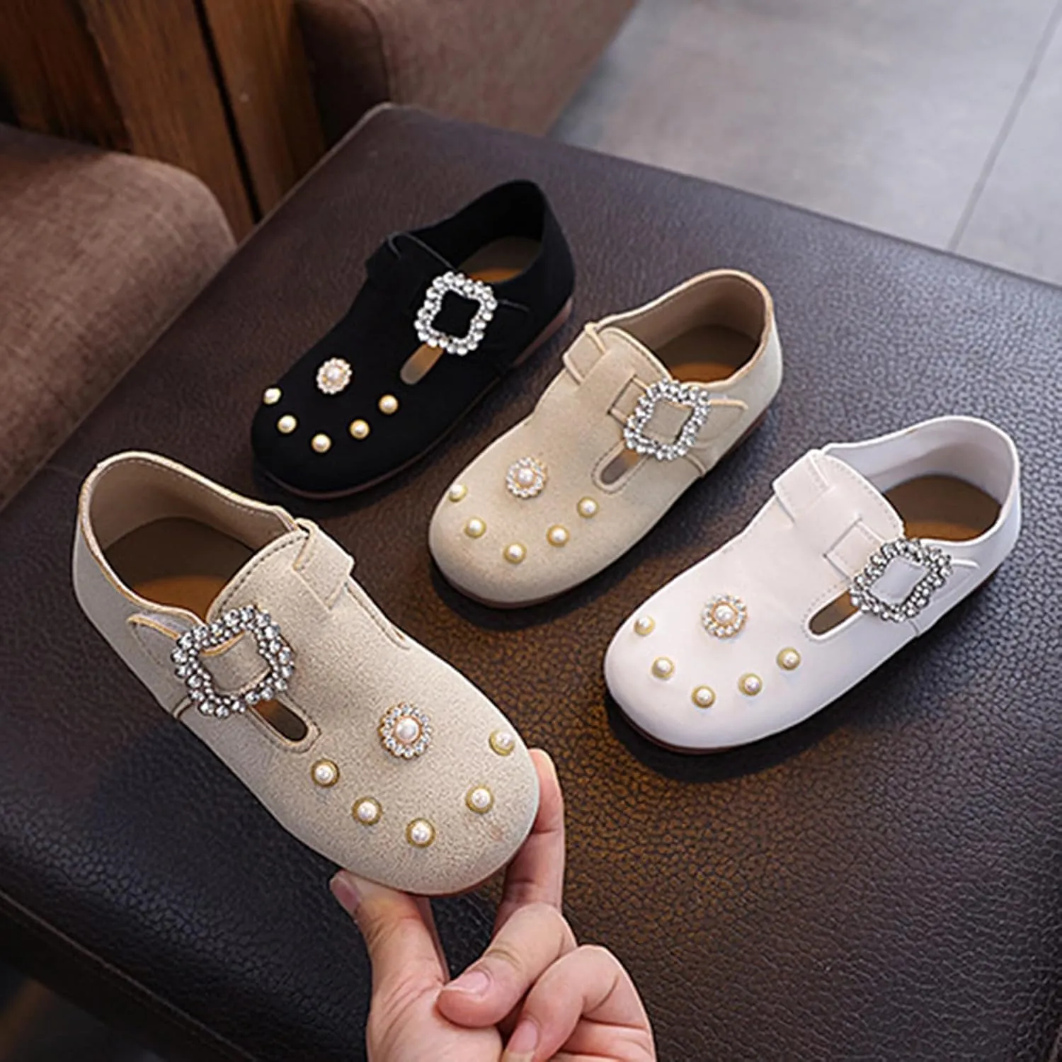Toddler Little Kid Girls Dress Pumps Glitter Sequins Bowknot Heels Dance Shoes Sandals Leather Sandals for Girls Size 13