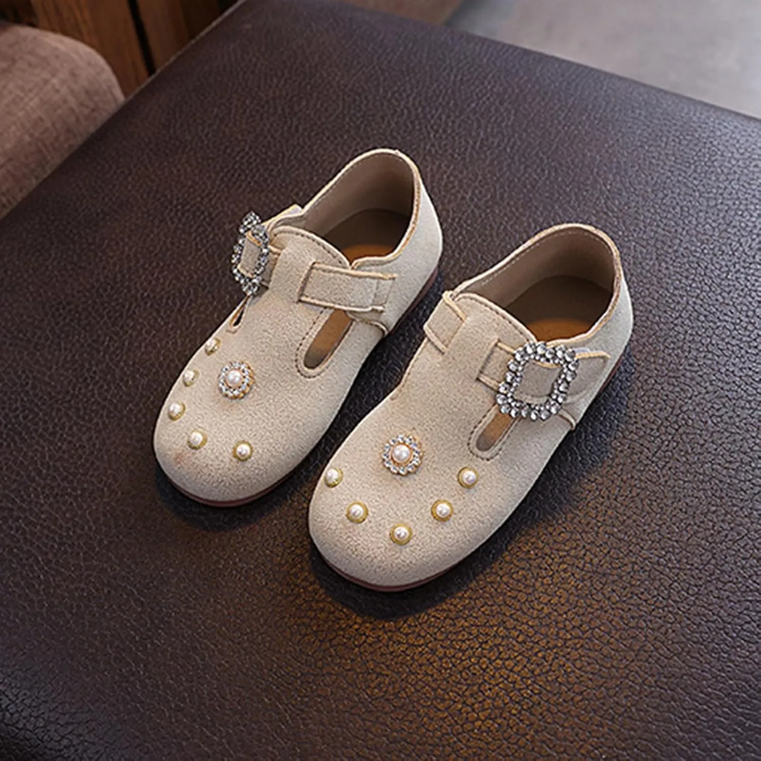 Toddler Little Kid Girls Dress Pumps Glitter Sequins Bowknot Heels Dance Shoes Sandals Leather Sandals for Girls Size 13