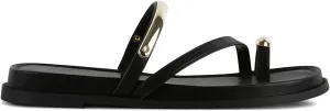 Toe Ring Thong Sandals for Women Open Toe Strappy Flat Sandals Casual Summer Dressy Beach Slide Sandals
