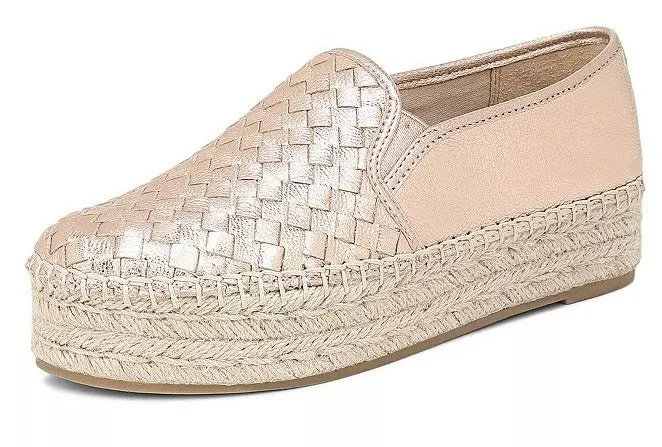 Top-rated Espadrilles Blush Slip Edelman Shoes Catherine Rounded Flats Smart technology On Leather Toe Sam