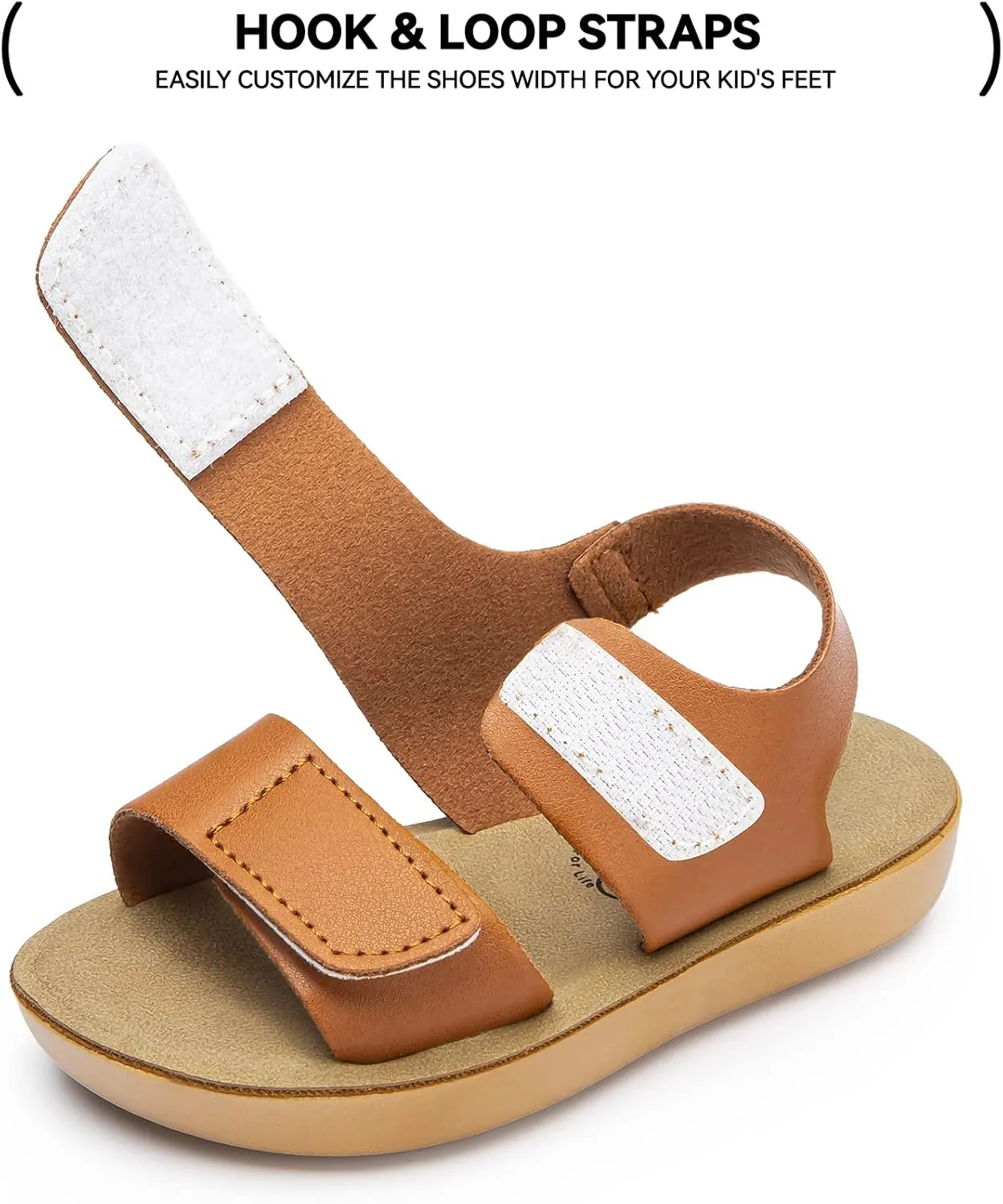 Trary Toddler Sandals for Baby Girls Boys Summer Sandals Cute Kids Shoes Lightweight Open Toe Sandals Beach Holiday Unisex Child Sandals
