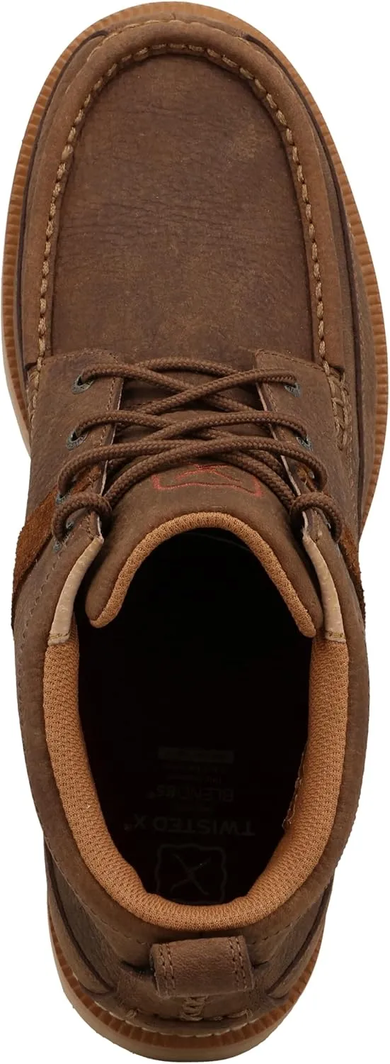 Twisted X Men's 4" Wedge Sole Boot, Moc Toe
