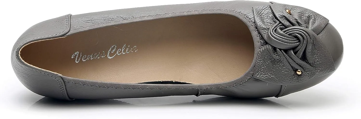 VenusCelia Women's Bows Dance Flats Shoes