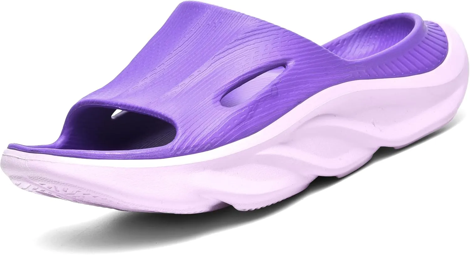 VIYEAR Womens Mens Recovery Slides with Comfortable Plantar Fasciitis Arch Support,Unisex Orthotic Walking Thick Cushion Sport Sandals Reduces Stress on Feet