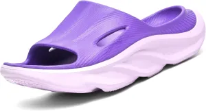 VIYEAR Womens Mens Recovery Slides with Comfortable Plantar Fasciitis Arch Support,Unisex Orthotic Walking Thick Cushion Sport Sandals Reduces Stress on Feet