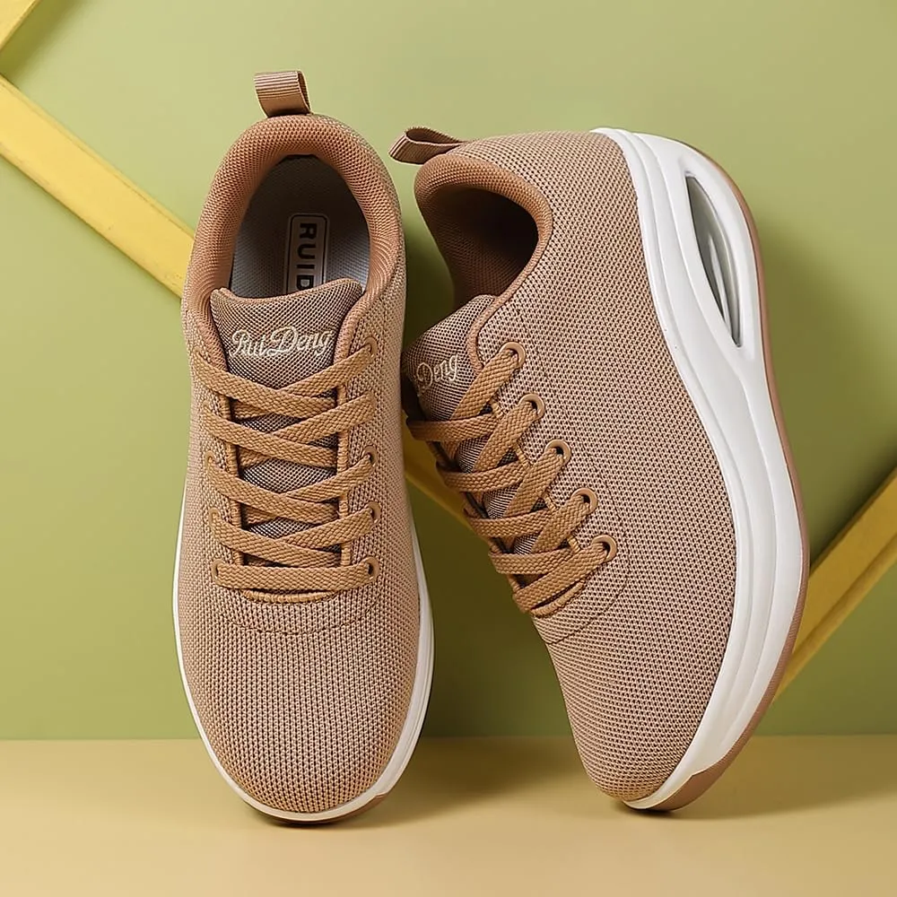 Walking Shoes for Women Air Cushion Nurse Slip Resistant Work Running Sneakers Food Service Platform Comfortable All Day Weight Light