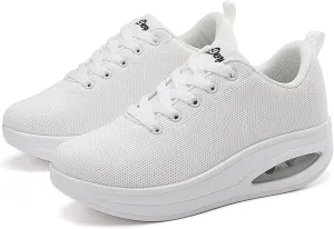 Walking Shoes for Women Air Cushion Nurse Slip Resistant Work Running Sneakers Food Service Platform Comfortable All Day Weight Light