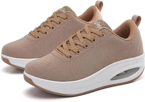 Walking Shoes for Women Air Cushion Nurse Slip Resistant Work Running Sneakers Food Service Platform Comfortable All Day Weight Light
