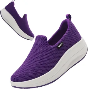 Walking Shoes for Women Slip On Nurse Slip Resistant Work Sock Sneakers Food Service Platform Comfortable Weight Light