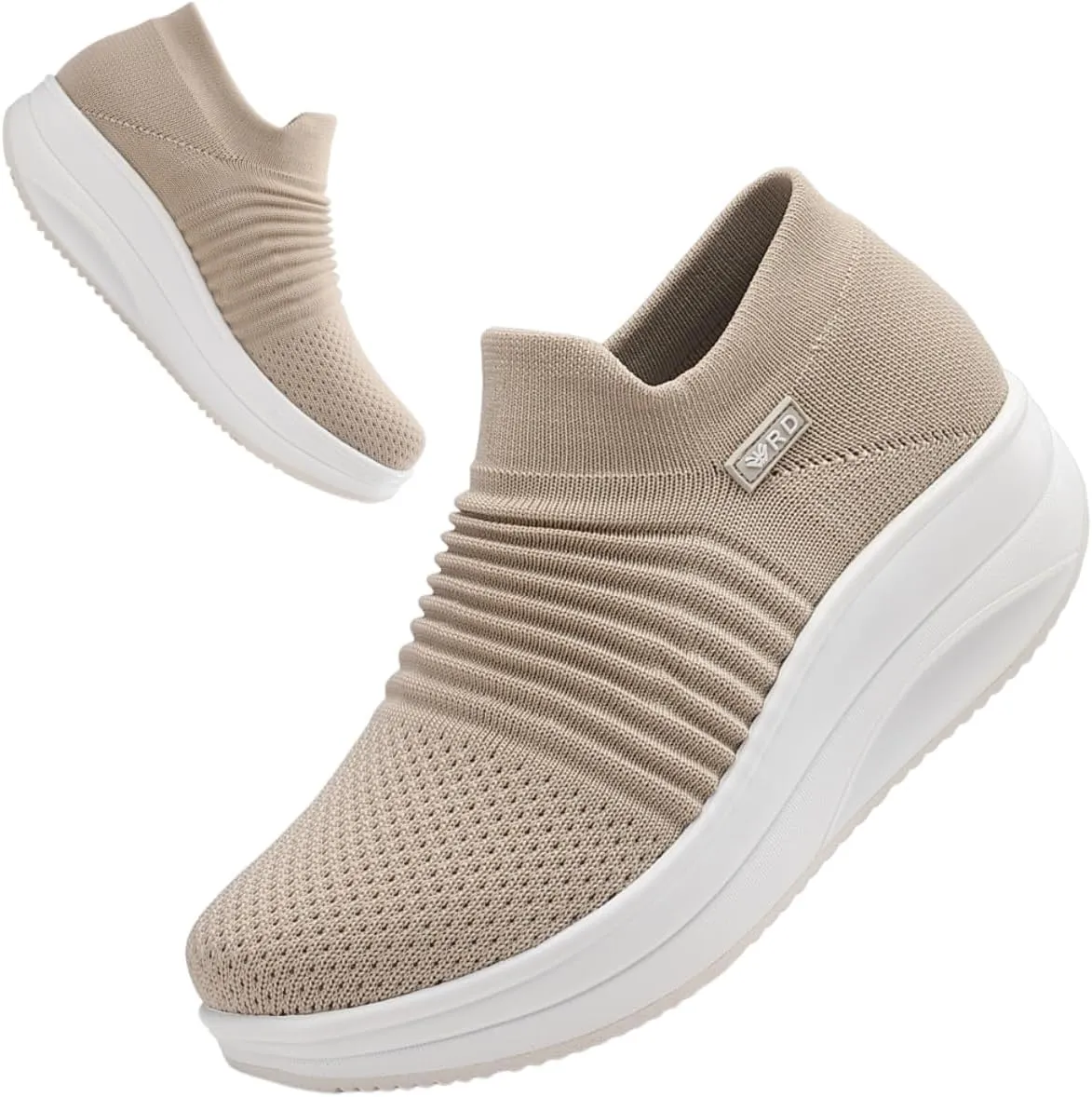 Walking Shoes for Women Slip On Nurse Slip Resistant Work Sock Sneakers Food Service Platform Comfortable Weight Light