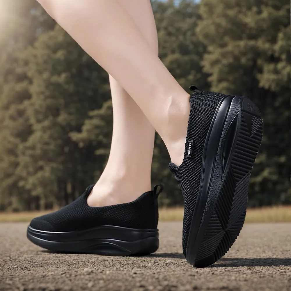 Walking Shoes for Women Slip On Nurse Slip Resistant Work Sock Sneakers Food Service Platform Comfortable Weight Light