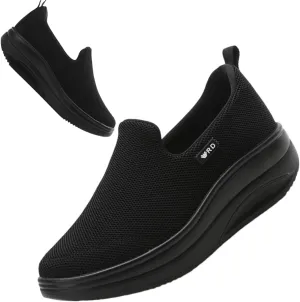 Walking Shoes for Women Slip On Nurse Slip Resistant Work Sock Sneakers Food Service Platform Comfortable Weight Light