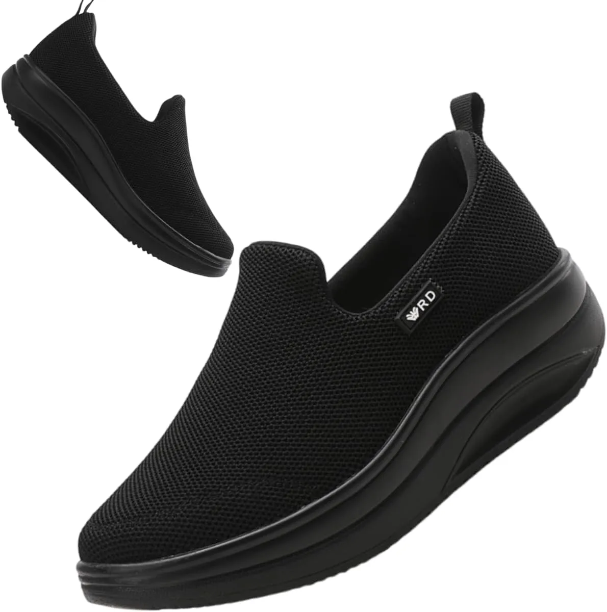 Walking Shoes for Women Slip On Nurse Slip Resistant Work Sock Sneakers Food Service Platform Comfortable Weight Light