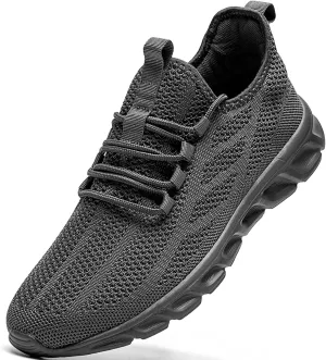 WCIDFY Mens Running Shoes Mesh Breathable Tennis Shoes Lightweight Walking Sneakers Comfortable for Gym