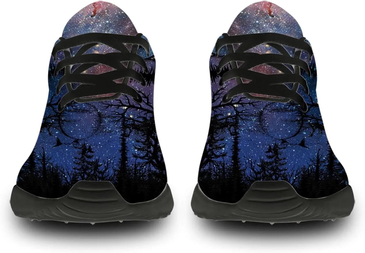 Wolf Design Shoes Mens Womens Running Sneakers Comfortable Casual Tennis Walking Shoes Gifts for Friends