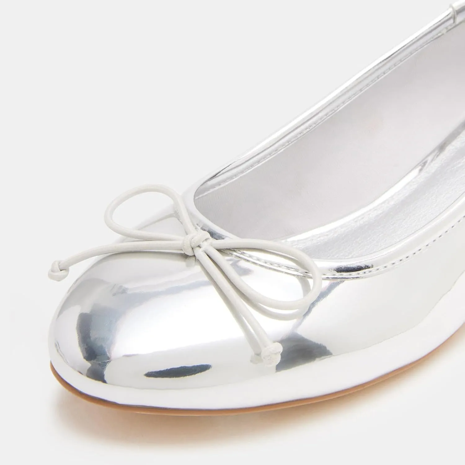 Women Ballet Pumps Round Toe Low Block Heel Slip on Ballerinas Walking Dating Party Daily Dress Shoes with Bow