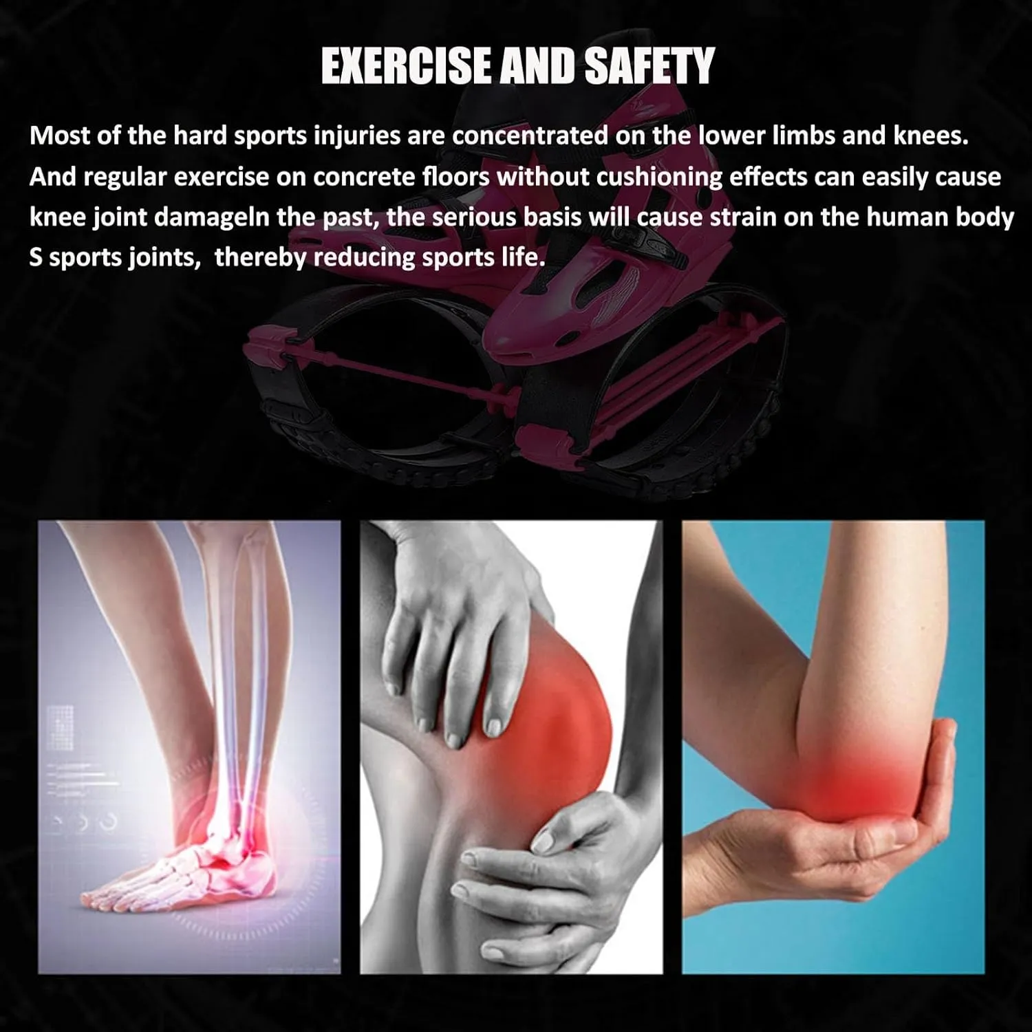 Women Fitness Kangaroo Jump Shoes for Indoor Outdoor Exercise, Bounce Moon Boots for Running and Jumping Training
