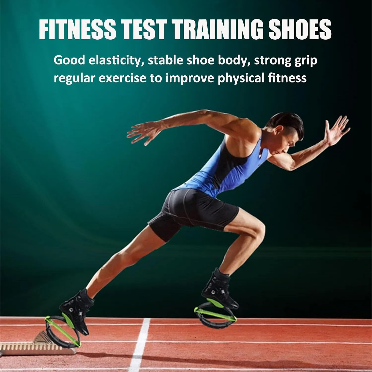 Women Fitness Kangaroo Jump Shoes for Indoor Outdoor Exercise, Bounce Moon Boots for Running and Jumping Training