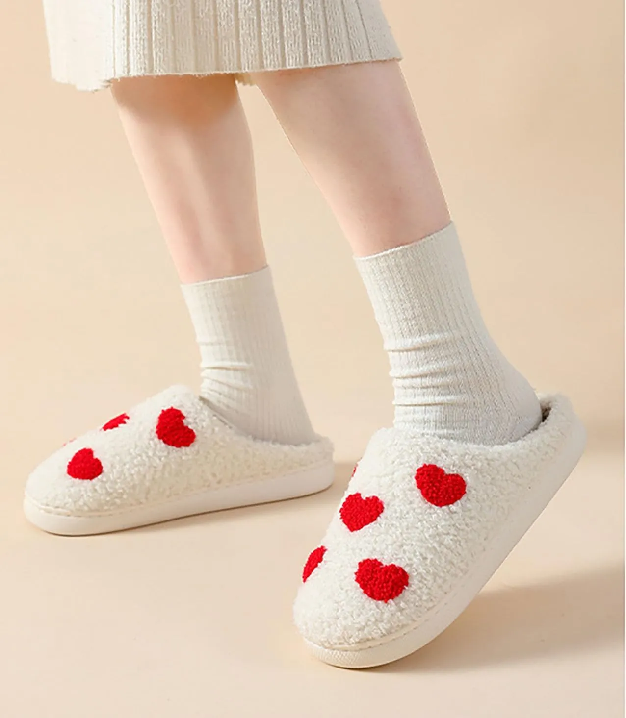 Women's Cute Strawberry Cherry Mushroom Cartoon Animal Cat Slippers - Cowboy Hat Boots - Happy Face Memory Foam Fluffy Cloud Indoor Household Couple Slippers