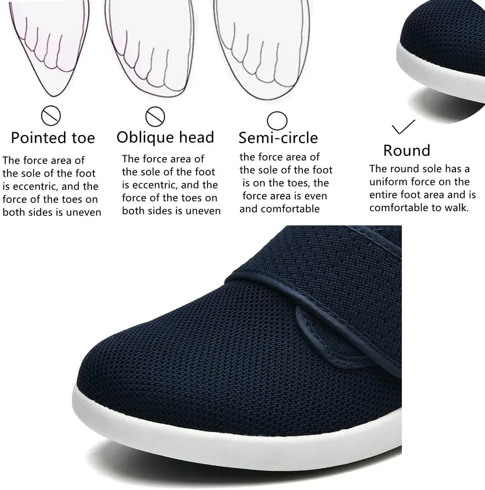 Women's Diabetic Shoes Wide Width Edema Shoes Breathable Memory Foam Lightweight Walking Sneakers for Elderly Swollen Feet