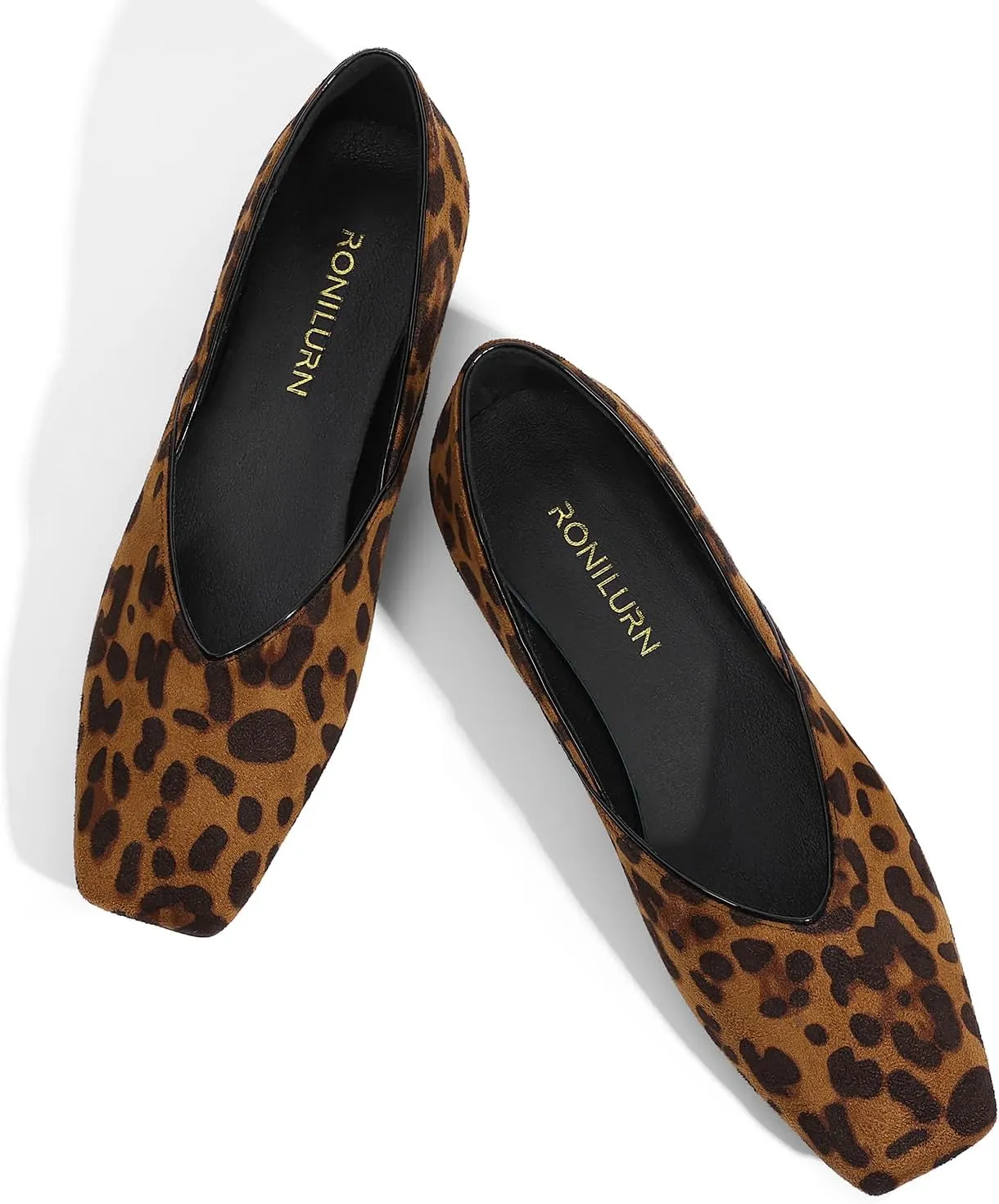 Women's Flats Comfortable Square Toe Ballet Flats Slip On Casual Dress Shoes Flats for Women