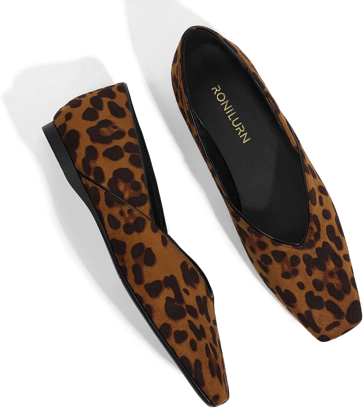 Women's Flats Comfortable Square Toe Ballet Flats Slip On Casual Dress Shoes Flats for Women