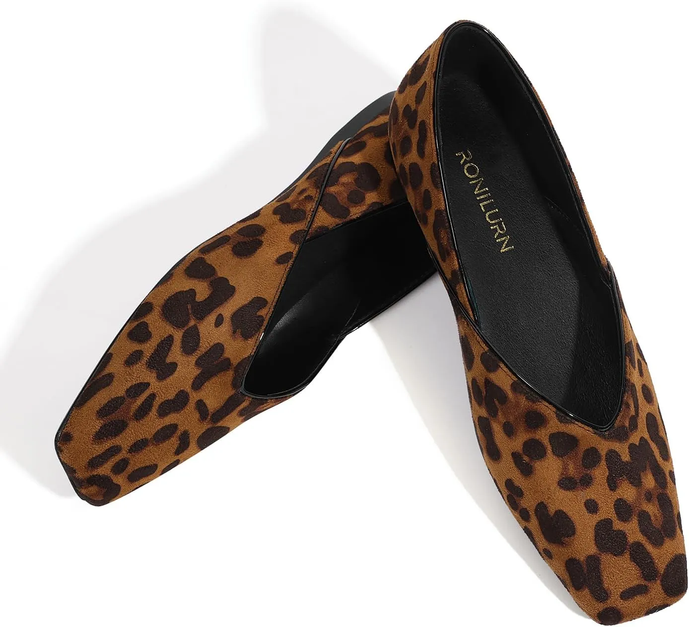 Women's Flats Comfortable Square Toe Ballet Flats Slip On Casual Dress Shoes Flats for Women