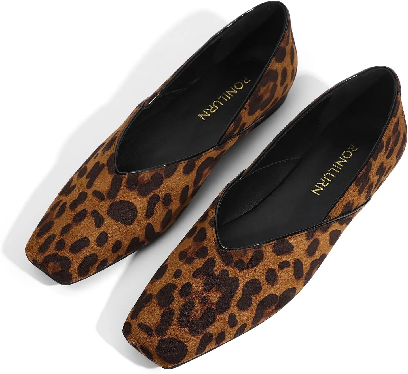 Women's Flats Comfortable Square Toe Ballet Flats Slip On Casual Dress Shoes Flats for Women