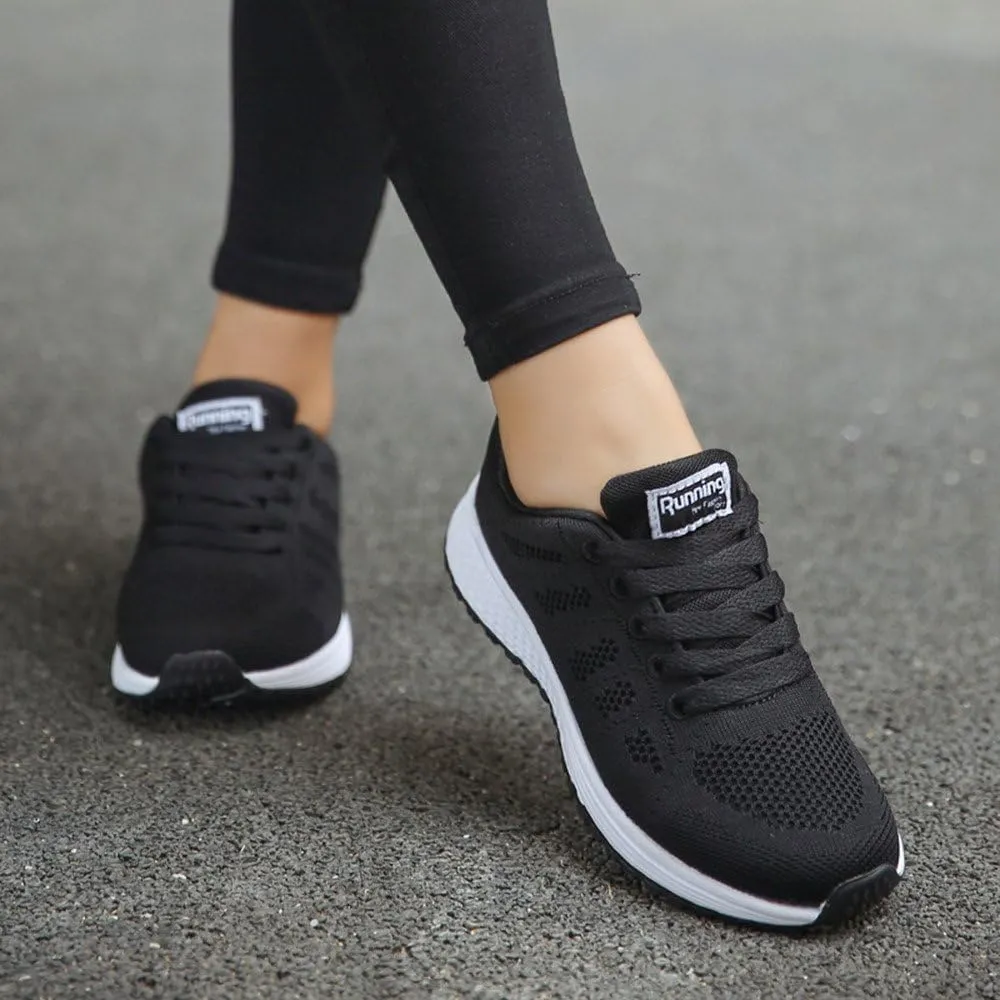Women's Lace Up Walking Running Shoes Tennis Casual Womens Tennis Shoes Jogging Women's Shoes Casual Black Sneakers Slip On Tennis Shoe Trainers Shoe